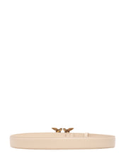 CINTURA donna pinko beige LOVE BIRDS IN PELLE