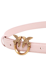 CINTURA SOTTILE donna pinko cipria LOVE BIRDS IN PELLE