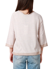 Maglia Beige/bianco