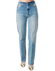 JEANS DONNA DONDUP ELYSEE LAVAGGIO CHIARO CON EFFETTO VINTAGE A GAMBA AMPIA