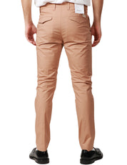 PANTALONE UOMO OFFICINA 36 BEIGE SLIM FIT CON PINCES