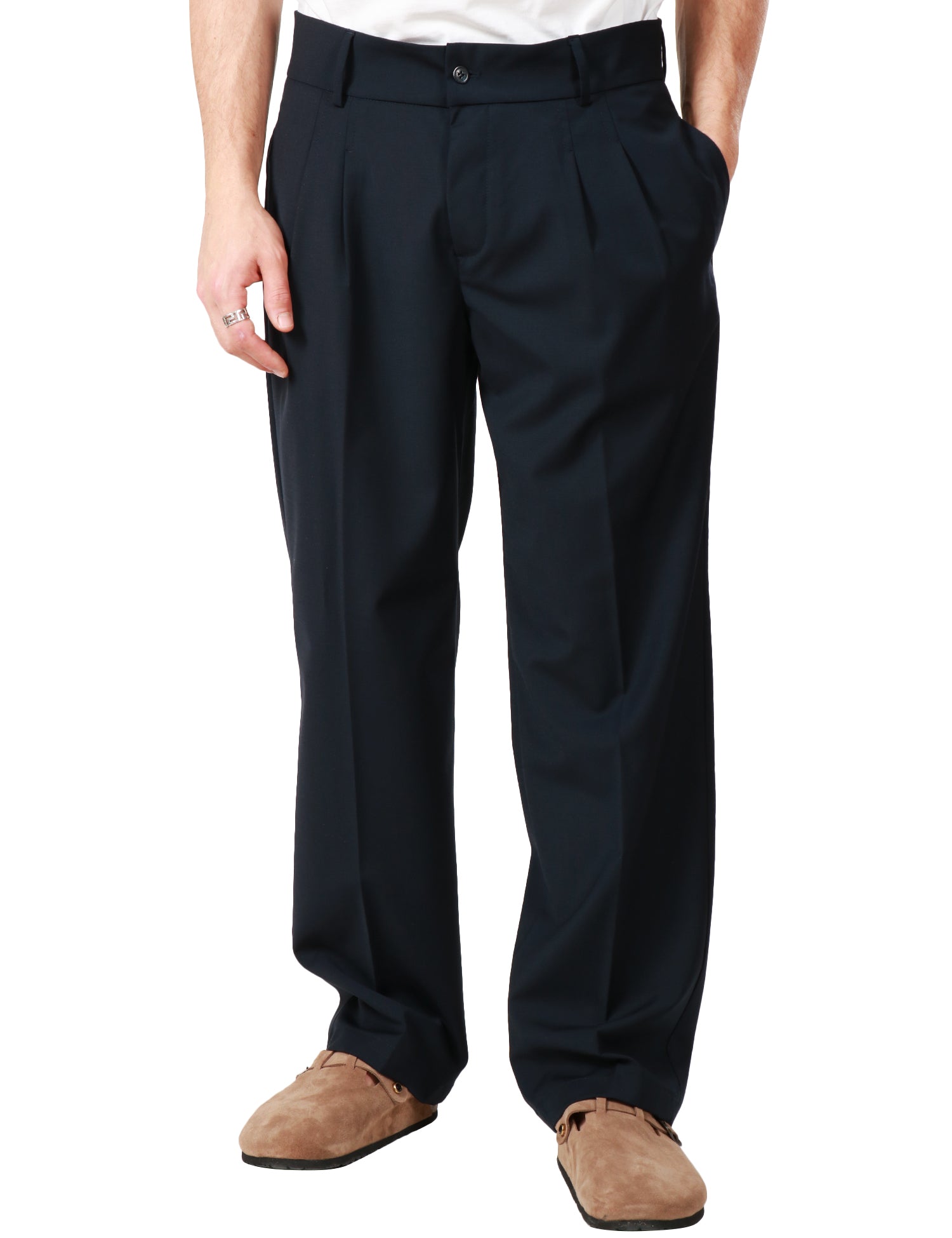 PANTALONE UOMO THE EDITOR BLU NAVY