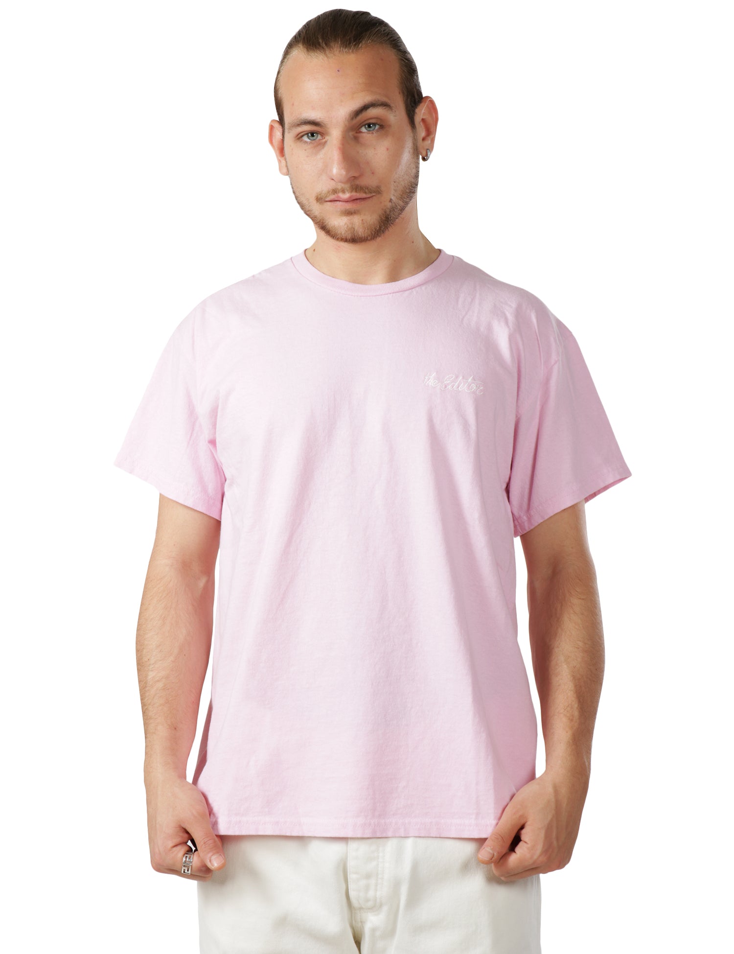 T-SHIRT UOMO THE EDITOR ROSA