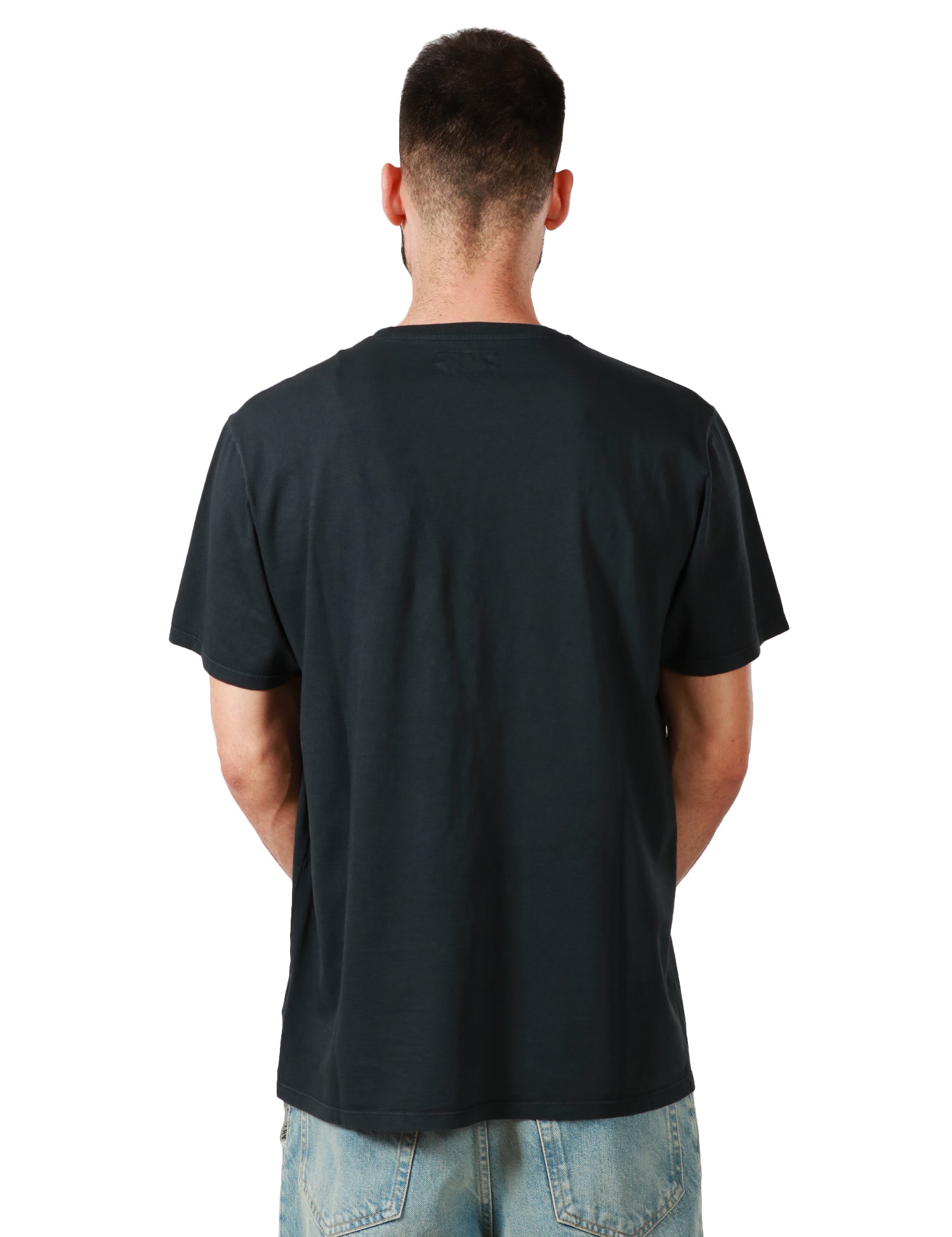 T-SHIRT UOMO BOWERY NERA GIROCOLLO CON STAMPA AQUILA DAVANTI