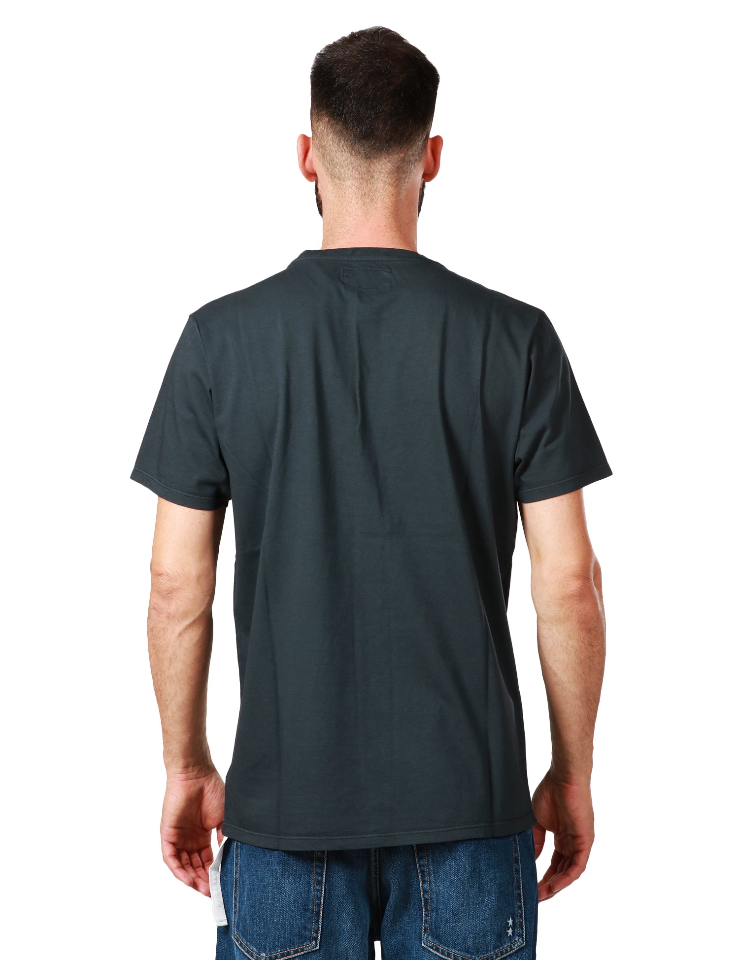 T-SHIRT UOMO BOWERY ESSENTIAL NERA GIROCOLLO 100% COTONE