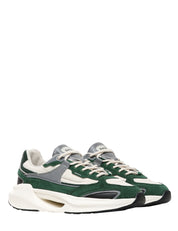 SCARPA UOMO D.A.T.E. VELA MONO GREEN IN NYLON CON INSERTI IN SUEDE E DETTAGLI RINFRANGENTI