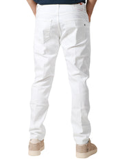 PANTALONE UOMO DONDUP BIANCO MODELLO DIAN