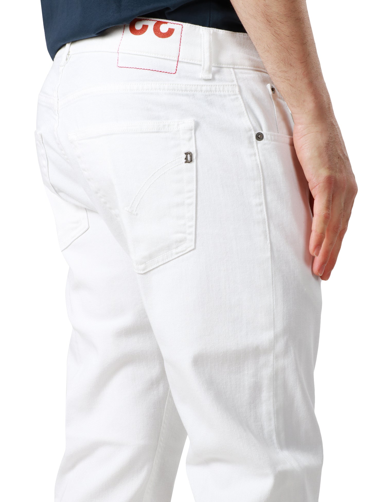 PANTALONE UOMO DONDUP BIANCO MODELLO DIAN