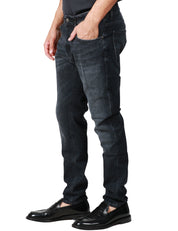 JEANS UOMO DONDUP DIAN BLCK DENIM 5 TASCHE SLIM FIT