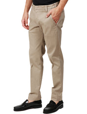 PANTALONE UOMO ENTRE AMIS BEIGE TASCA AMERICA LUNGHEZZA ALLA CAVIGLIA