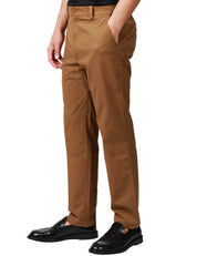 PANTALONE UOMO K-WAY ELIA BROWN MODELLO CHINO IN TWILL ELASTICIZZATO