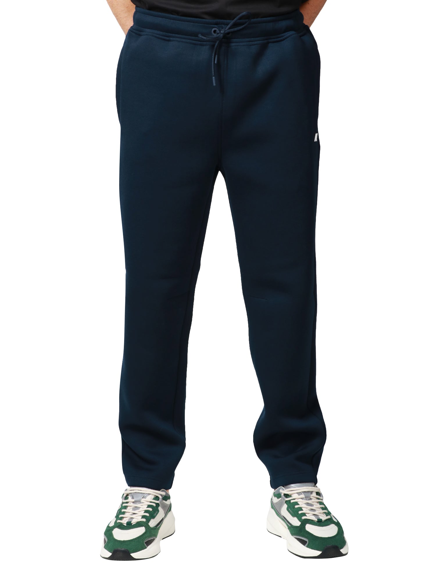 PANTALONE UOMO K-WAY BLU MICKA CON COULISSE ED ELASTICO IN VITA IN POLIESTERE