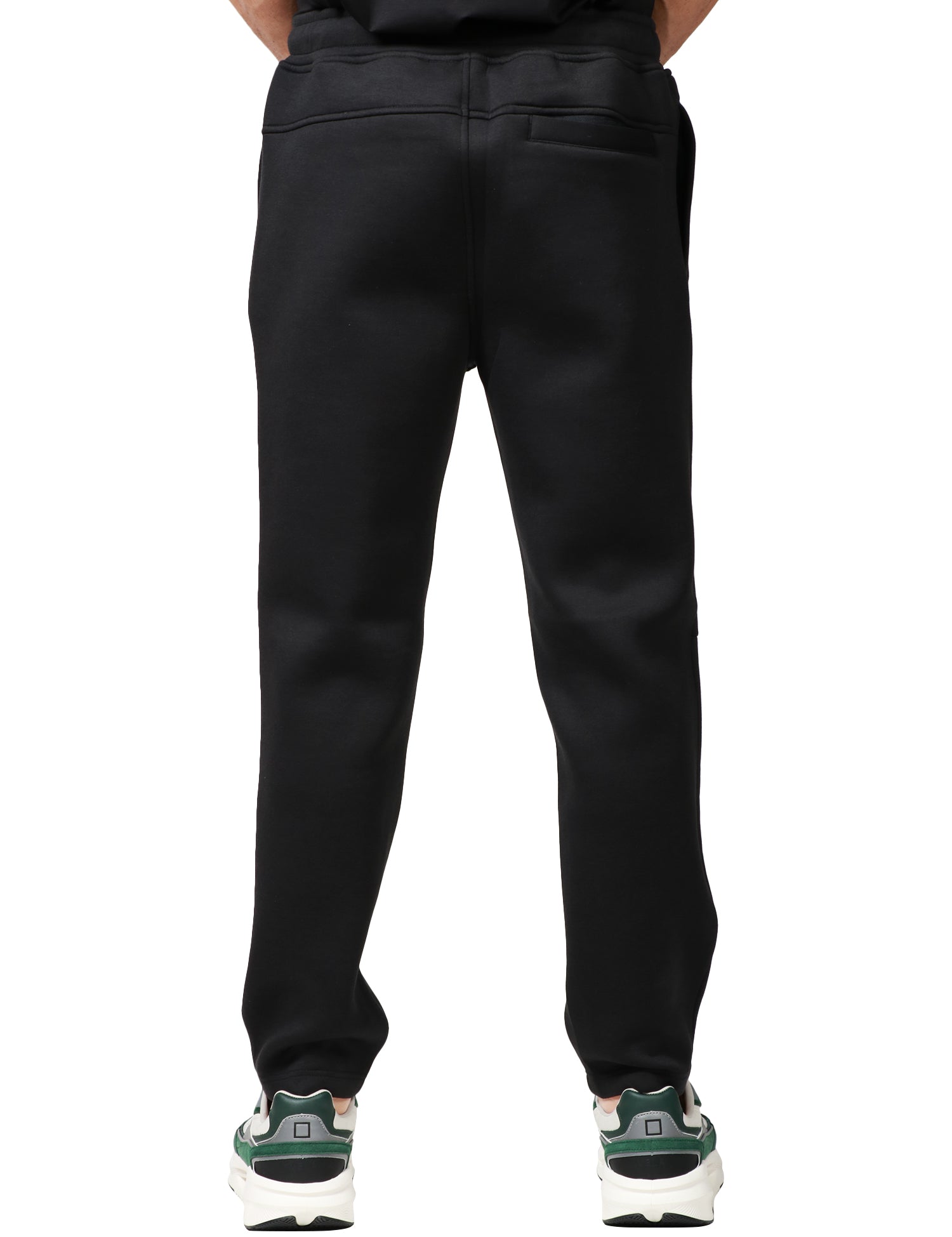 PANTALONE UOMO K-WAY NERO MICKA CON COULISSE ED ELASTICO IN VITA IN POLIESTERE OPACO