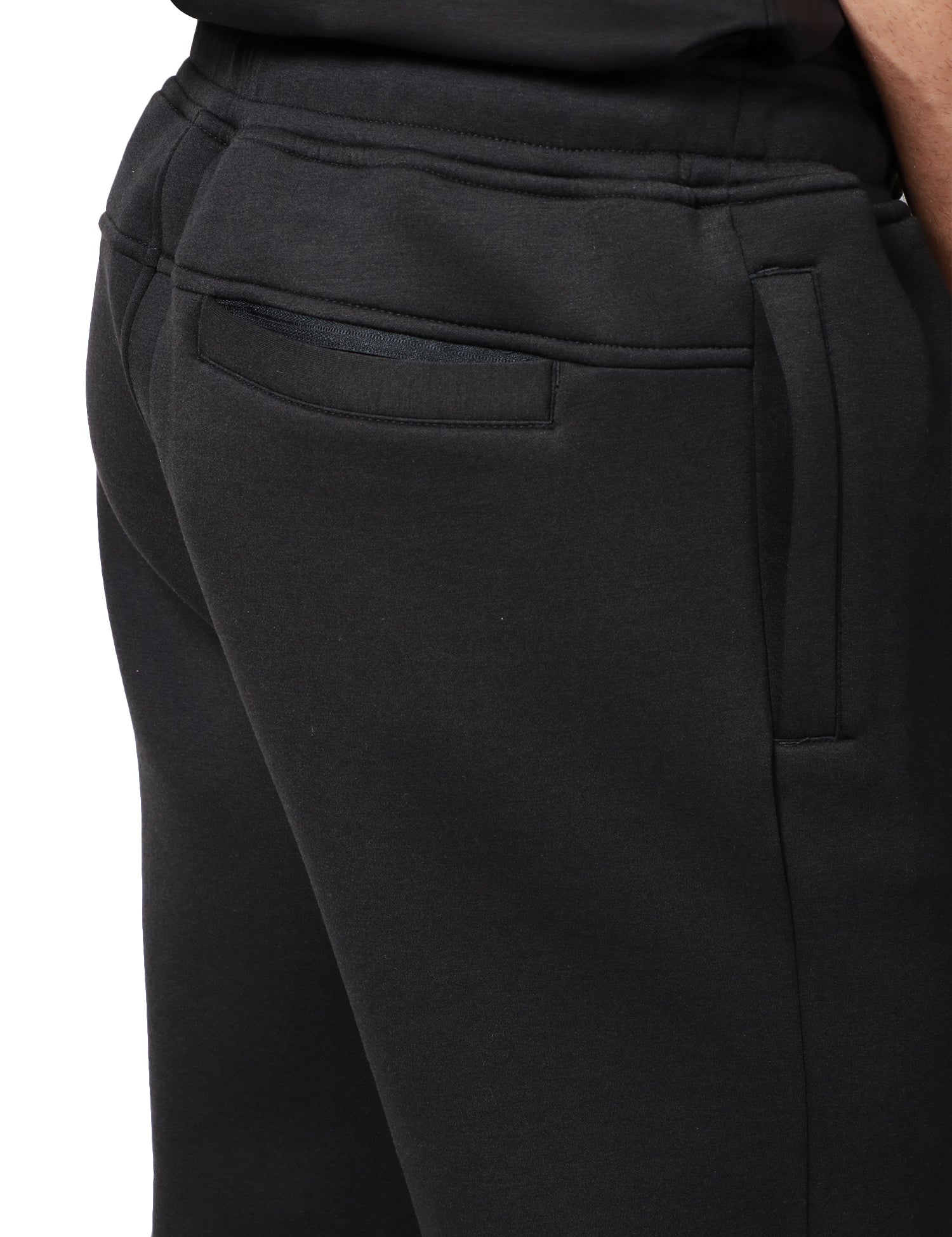 PANTALONE UOMO K-WAY NERO MICKA CON COULISSE ED ELASTICO IN VITA IN POLIESTERE OPACO