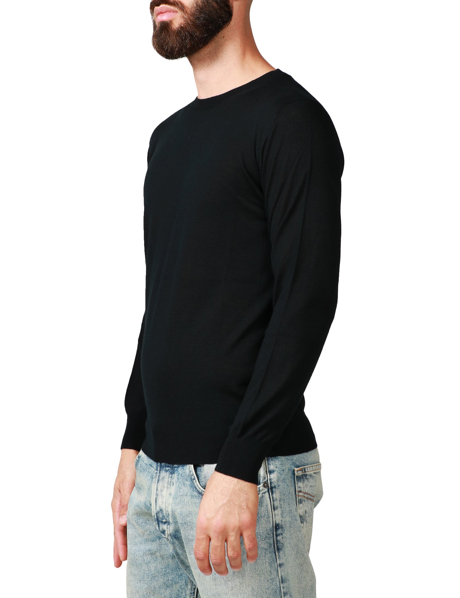 MAGLIONE UOMO KANGRA NERO