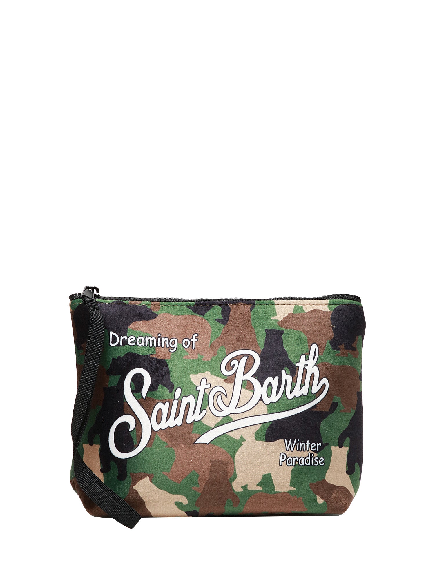 POCHETTE MC 2 SAINT BARTH CAMOUFLAGE CON STAMPA LOGO BIANCA IN SCUBA