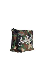 POCHETTE MC 2 SAINT BARTH CAMOUFLAGE CON STAMPA LOGO BIANCA IN SCUBA