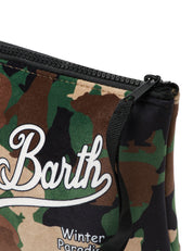 POCHETTE MC 2 SAINT BARTH CAMOUFLAGE CON STAMPA LOGO BIANCA IN SCUBA