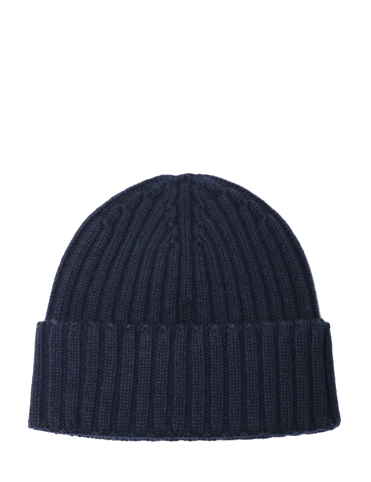 CAPPELLO UOMO MC 2 SAINT BARTH WENGEN BLU CON RICAMO LOGO IN MISTO LANA E CASHMERE A COSTE