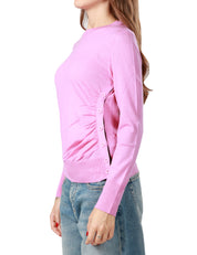 Maglia DONNA PINKO ROSA in lana con bottoni laterali