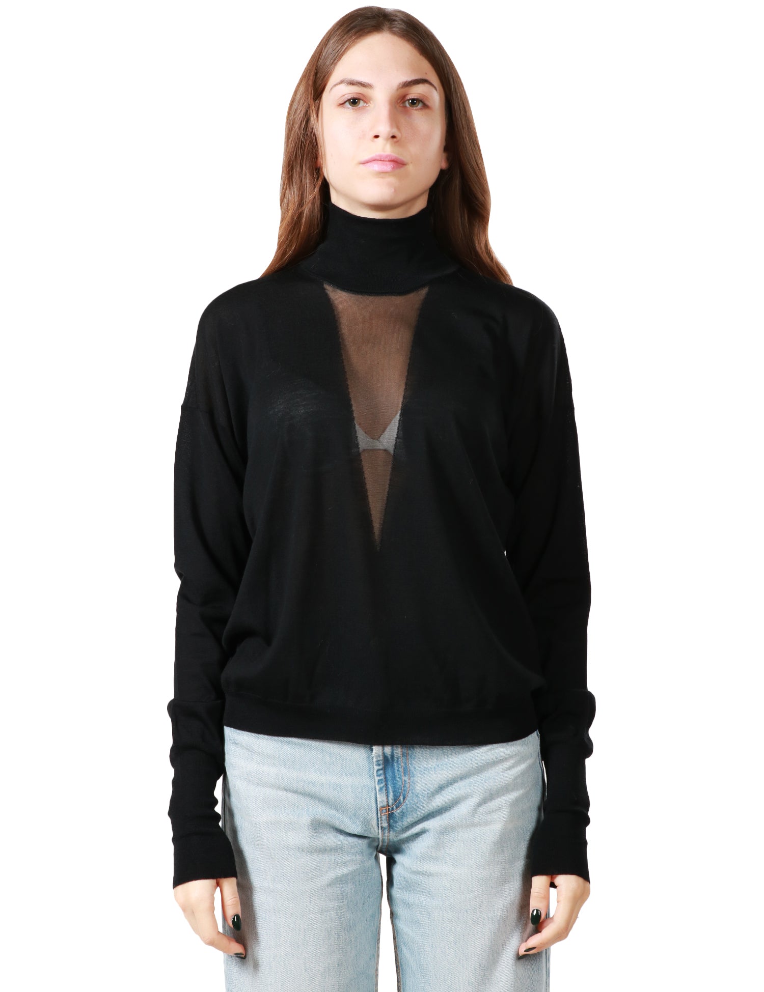 MAGLIA DONNA ROBERTO COLLINA NERA