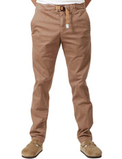 PANTALONE UOMO WHITESAND TABACCO CON CINTURA GROS GRAIN IN VITA