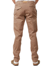 PANTALONE UOMO WHITESAND TABACCO CON CINTURA GROS GRAIN IN VITA