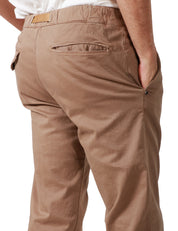 PANTALONE UOMO WHITESAND TABACCO CON CINTURA GROS GRAIN IN VITA