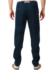 PANTALONE UOMO WHITESAND DENIM BLU CON CINTURA GROS GRAIN A CONTRASTO IN VITA