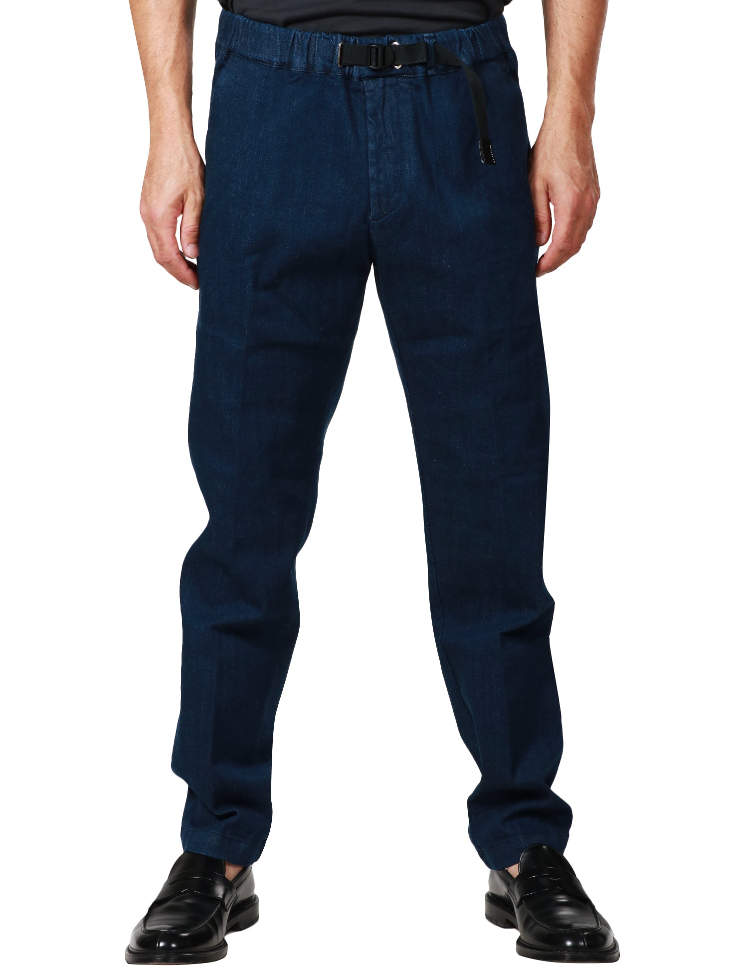 PANTALONE UOMO WHITESAND GREG DENIM BLU SCURO CON CINTURA IN VITA REGOLOABILE