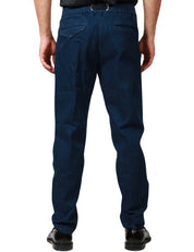 PANTALONE UOMO WHITESAND GREG DENIM BLU SCURO CON CINTURA IN VITA REGOLOABILE