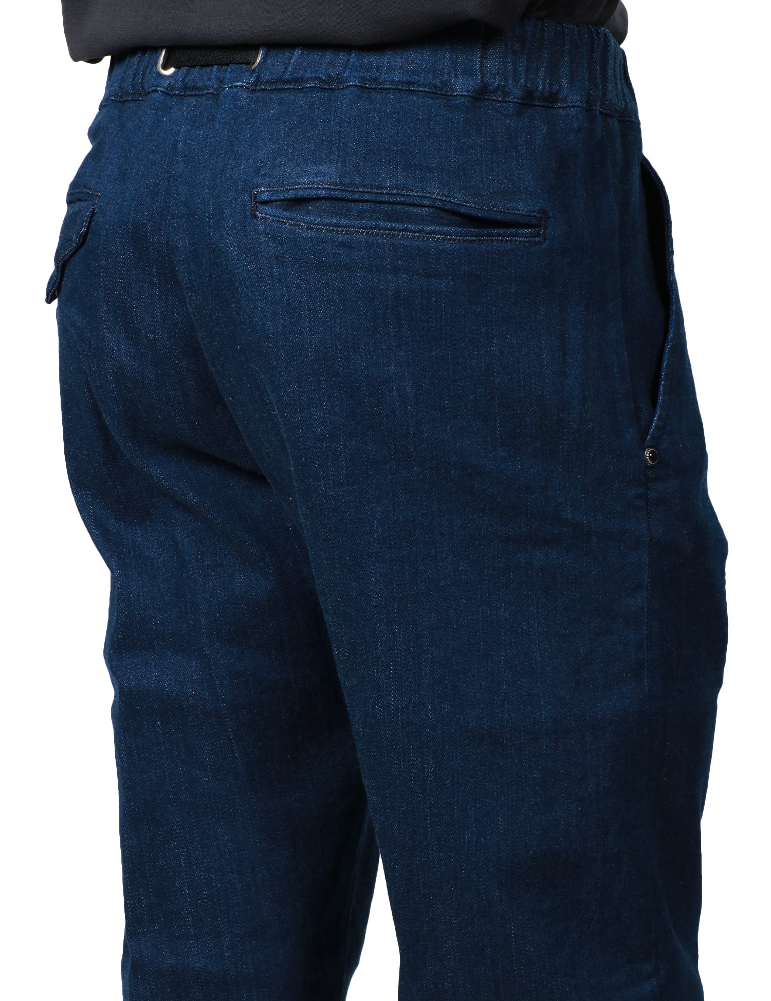 PANTALONE UOMO WHITESAND GREG DENIM BLU SCURO CON CINTURA IN VITA REGOLOABILE