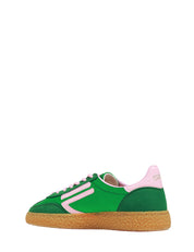 SCARPA DONNA PURAAI EDEN VERDE/ROSA IN TESSUTO E CAMOSCIO 100% VEGAN