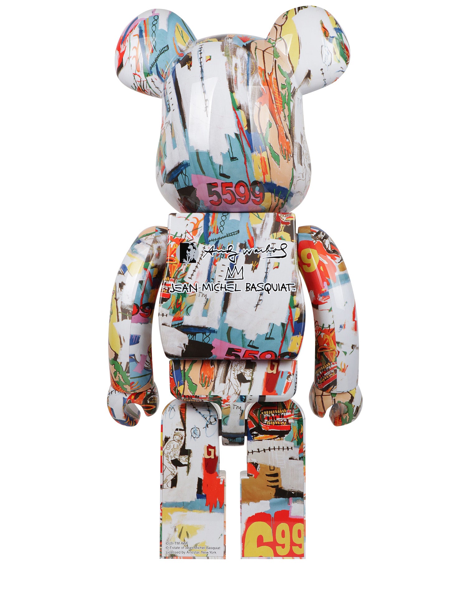 BEARBRICK ANDY WARHOL X JEAN MICHEL BASQUIAT